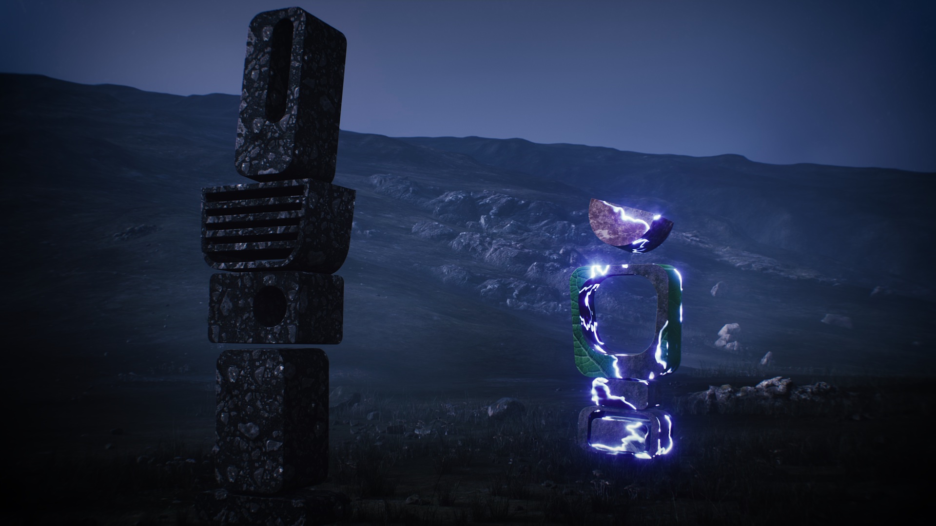 Still from the music video for The Unfolding